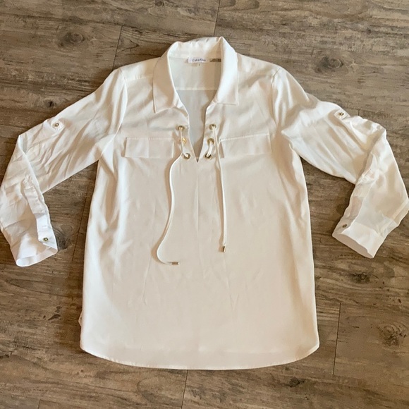 Calvin Klein Tops - Calvin Klein | White blouse